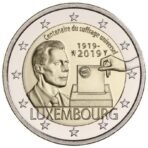 Liuksemburgas 2019 2 euro proginė moneta - Visuotinė rinkimų teisė