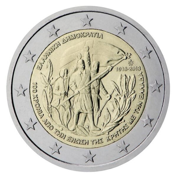 Graikija 2013 2 eurai - Kretos ir Graikijos sajunga