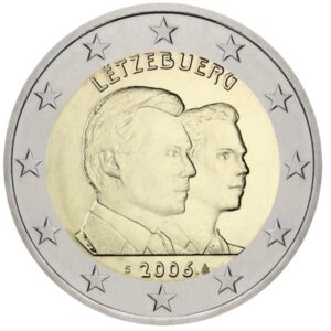 Liuksemburgas 2006 2 euro proginė moneta - Didžiojo kunigaikščio Guillaume 25-metis