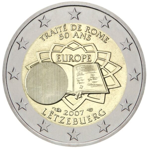 Liuksemburgas 2007 2 euro proginė moneta - Romos taikos sutartis (ToR) Liuksemburgas 2007 2 euro proginė moneta - Romos taikos sutartis (ToR)