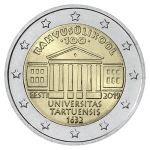 Estija 2019 2 euro proginė moneta - Tartu universitetas