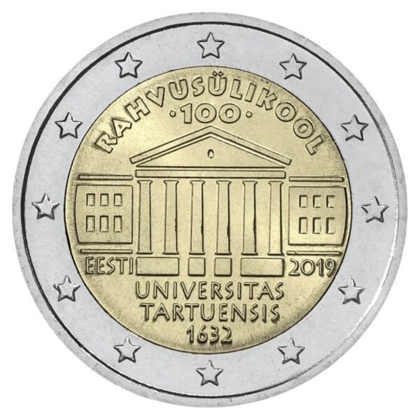 Estija 2019 2 euro proginė moneta - Tartu universitetas Estija 2019 2 euro proginė moneta - Tartu universitetas