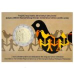 Lietuva 2018 2 euro proginė moneta kortelėje - Dainų šventė (BU)