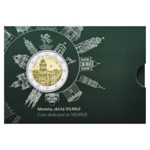 Lietuva 2017 2 euro proginė moneta kortelėje - Vilnius (BU)