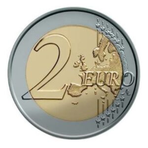 Airija 2009 2 euro proginė moneta - Ekonominės ir pinigų sąjungos 10-metis*EMU