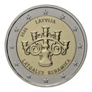 Latvija 2020 2 euro proginė moneta - Latgalės keramika