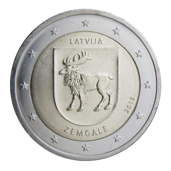 Latvija 2018 2 euro proginė moneta - Žemgala