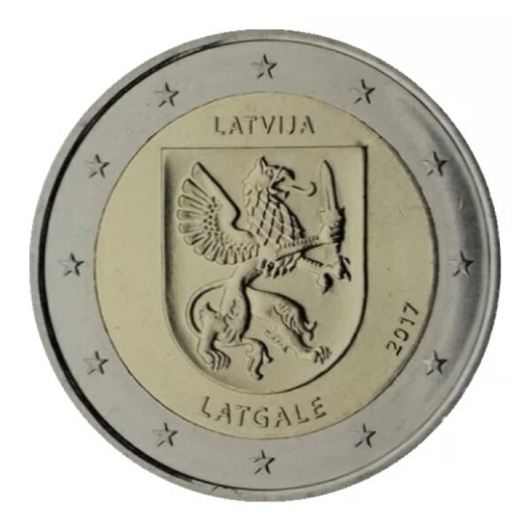Latvija 2017 2 euro proginė moneta - Latgalė Latvija 2017 2 euro proginė moneta - Latgalė