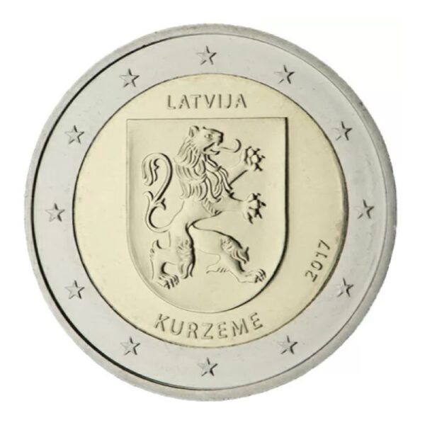 Latvija 2017 2 euro proginė moneta - Kuršas