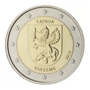 Latvija 2016 2 euro proginė moneta - Vidžemė