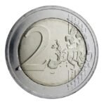 Latvija 2015 2 euro proginė moneta - Juodasis gandras