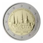 Latvija 2014 2 euro proginė moneta - Ryga-kultūros sostinė