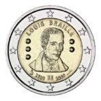 Belgija 2009 2 euro proginė moneta - Luiso Brailio gimimo 200-metis