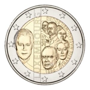 Liuksemburgas 2015 2 euro proginė moneta - Nassau Weilbourg dinastijos metinių 125-metis