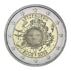 Liuksemburgas 2012 2 euro proginė moneta - 10 metų eurui (TYE)
