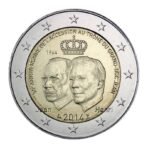 Liuksemburgas 2014 2 euro proginė moneta - Didžiojo kunigaikščio Jean karūnavimo 50-metis