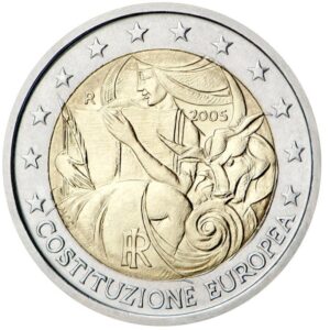 Italija 2005 2 euro proginė moneta - Europos Konstitucijos metinės