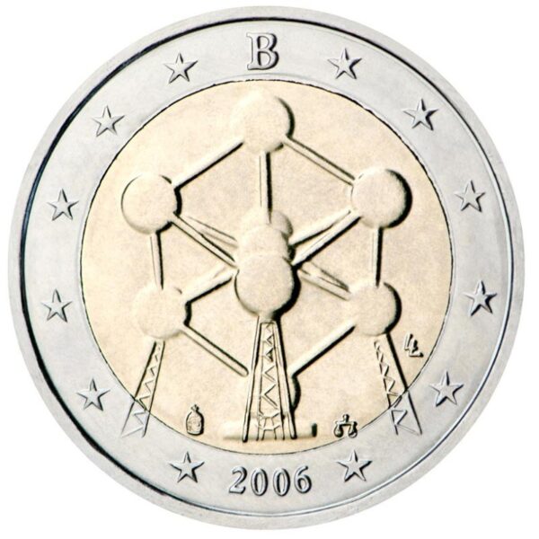Belgija 2006 2 euro proginė moneta - Atomas
