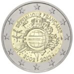 Prancūzija 2012 2 euro proginė moneta -10 metų eurui (TYE)