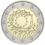 Prancūzija 2015 2 euro proginė moneta - Vėliava