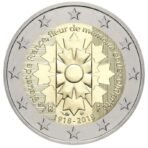 Prancūzija 2018 2 euro proginė moneta - Rugiagėlė