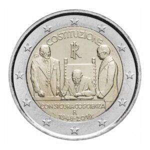 Italy 2 euro 2018 Constitucion