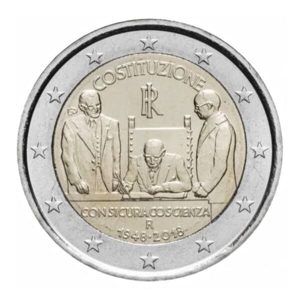 Italy 2 euro 2018 Constitucion Italy 2 euro 2018 Constitucion