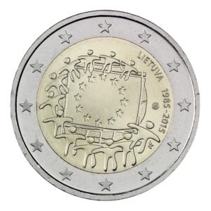 Lithuania 2euro 2015 Flag