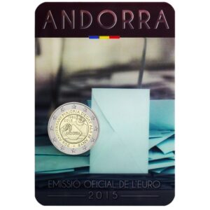 Andora 2015 2 euro proginė moneta kortelėje - Balsavimo teisė (BU)