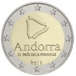 Andora 2017 2 euro proginė moneta kortelėje - Pirėnai (BU)
