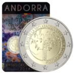 Andora 2018 2 euro proginė moneta kortelėje - Žmogaus teisės (BU)