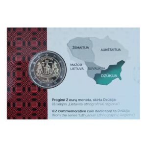 Lietuva 2021 2 euro proginė moneta kortelėje - Dzūkija (BU)