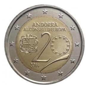 Andora 2 euro 2014 Europos taryba
