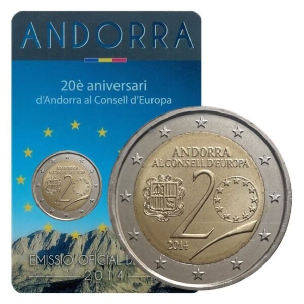 Andora 2 euro 2014 Europos taryba coincard