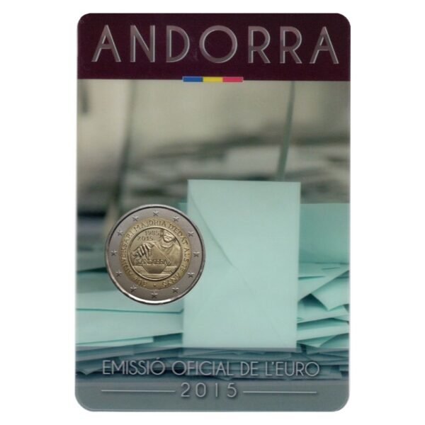 Andora 2 euro 2015 Balsavimas coincard