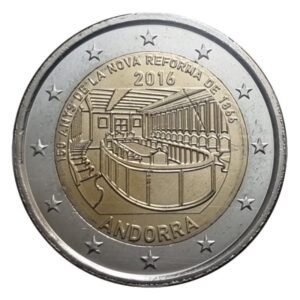 Andora 2 euro 2016 Naujoji reforma