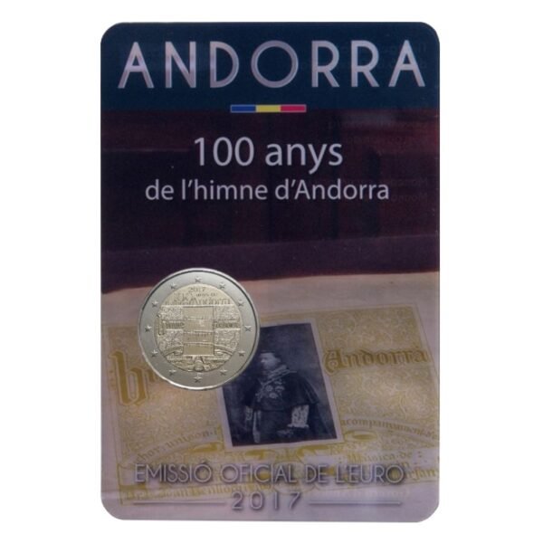 Andora 2 euro 2017 Himnas coincard