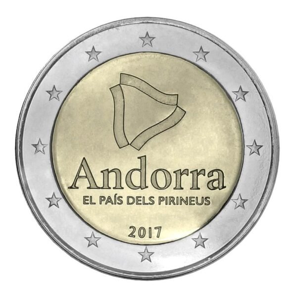 Andora 2 euro coin 2017 Pirenai