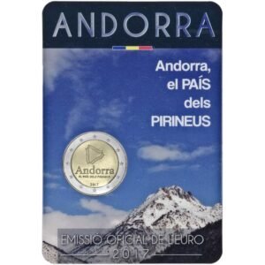 Andora 2 euro 2017 Pirenai coincard