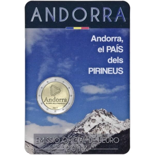Andora 2 euro 2017 Pirenai coincard