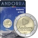 Andora 2 euro 2017 Pirenai coincard