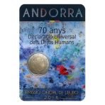 Andora 2 euro 2018 Zmogaus teises coincard