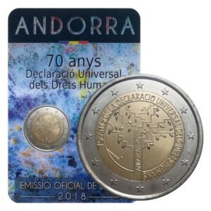 Andora 2 euro 2018 Zmogaus teises coincard