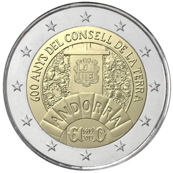 Andora 2 euro 2019 Zemes tarybai