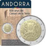 Andora 2 euro 2019 Zemes tarybai coincard
