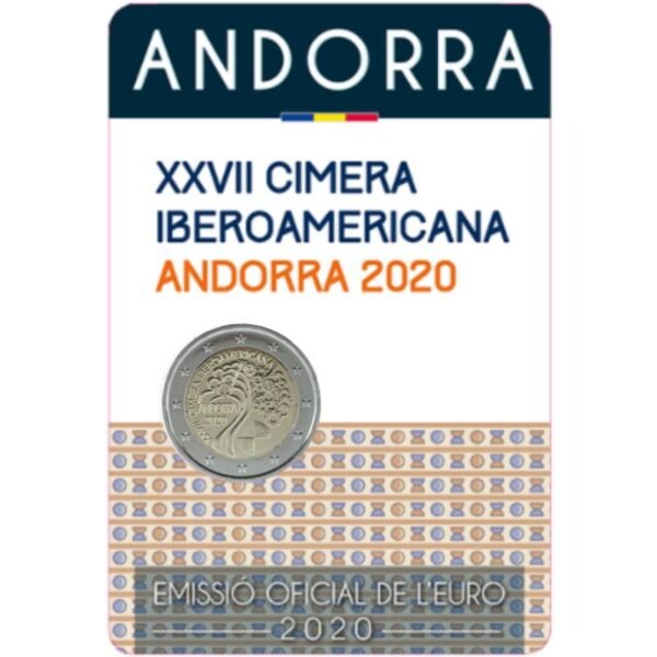 Andora 2 euro 2020 Ibero Amerikos susitikimas coincard