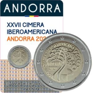 Andora 2 euro 2020 Ibero Amerikos susitikimas coincard