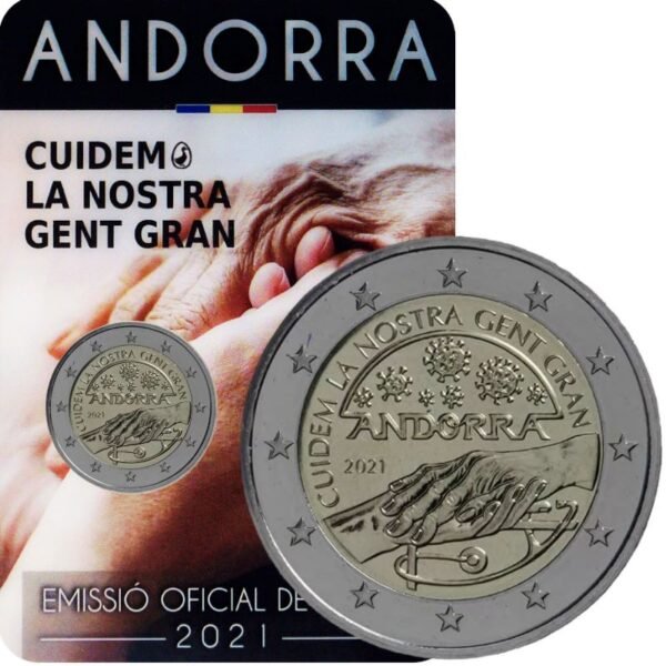 Andora 2 euro 2021 Senjorai coincard