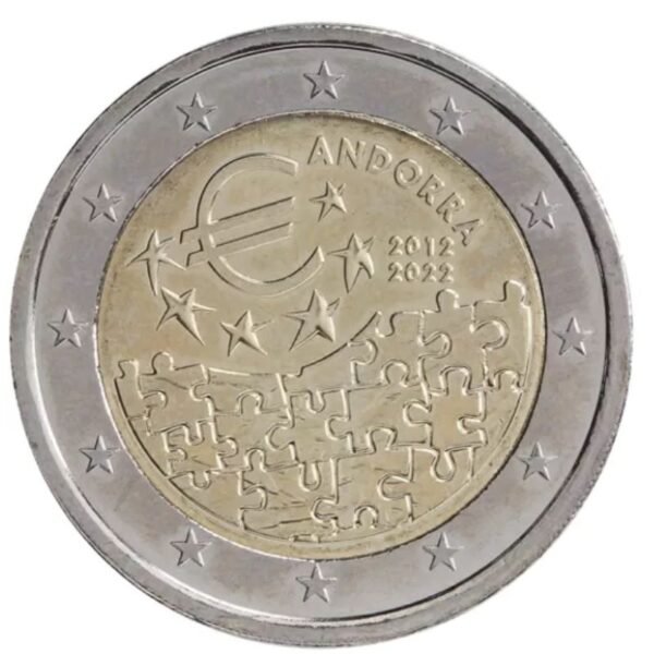 Andora 2 euro 2022 Euro ivedimui