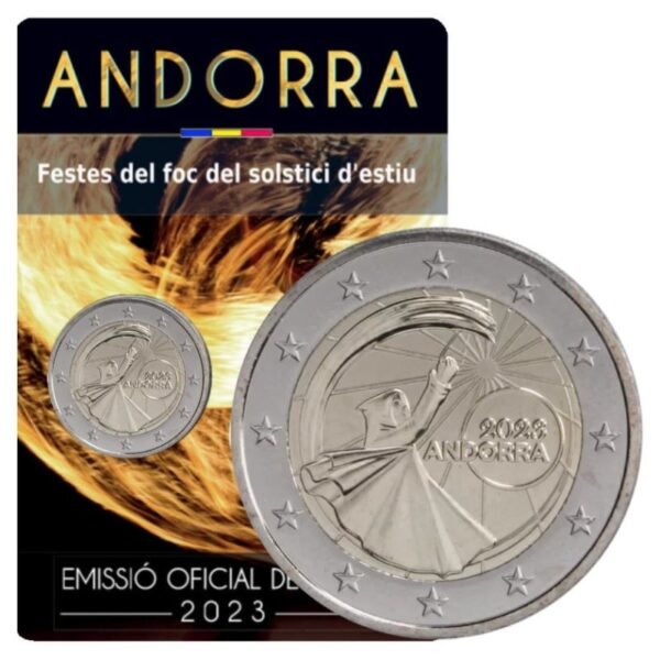 Andora 2 euro 2023 Vasara coincard